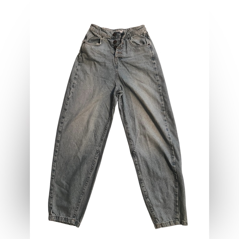 Zara High Rise Barrel Women's Jeans